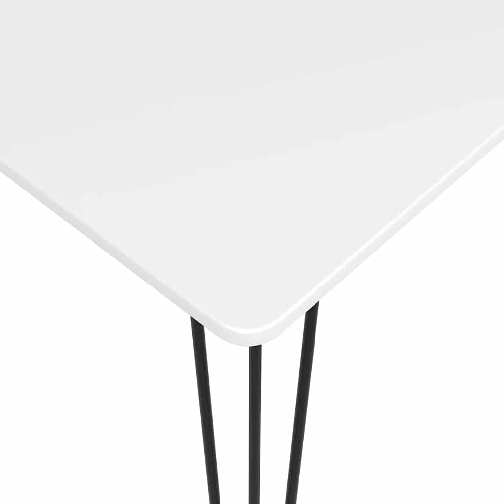 7 Piece Bar Set White and Black