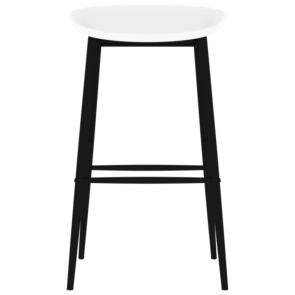 5 Piece Bar Set Black and White