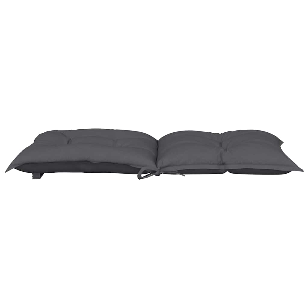 Garden Lowback Chair Cushions 4 pcs Anthracite 100x50x7 cm Fabric