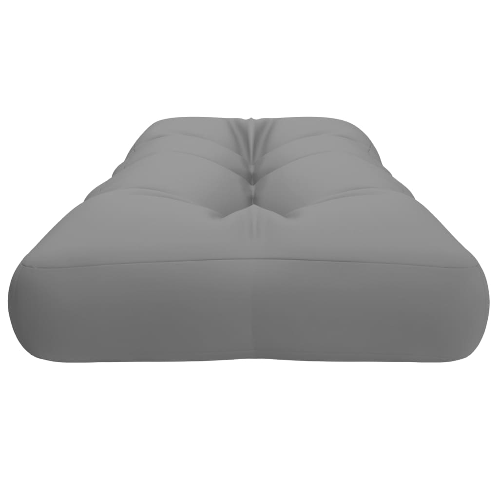 Pallet Cushion Grey 120x40x12 cm Fabric
