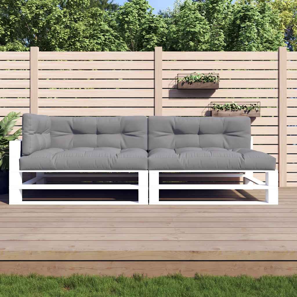 Pallet Cushions 5 pcs Grey Fabric