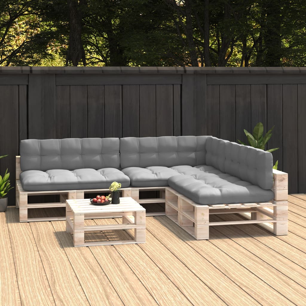 Pallet Sofa Cushions 7 pcs Grey