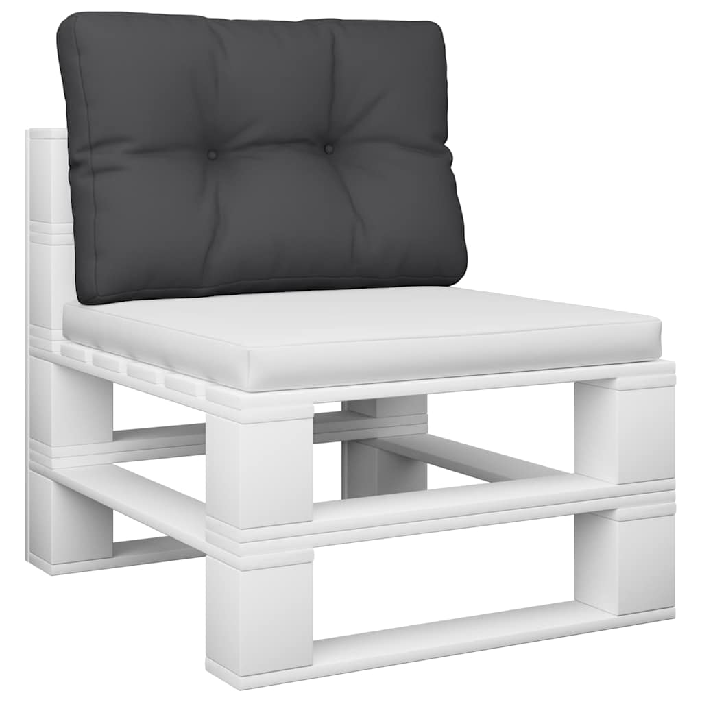 Pallet Cushion Black 60x40x12 cm Fabric