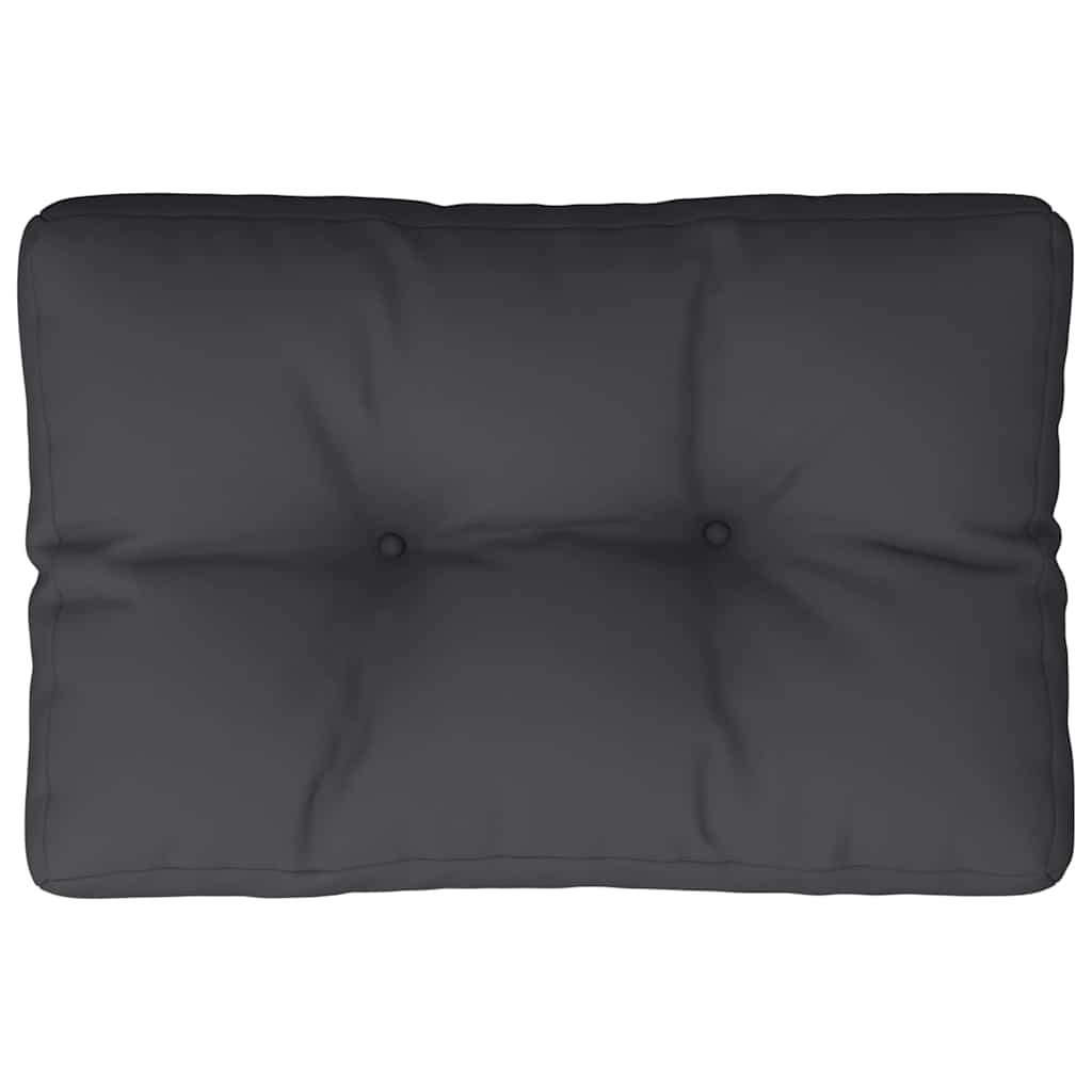 Pallet Cushion Black 60x40x12 cm Fabric