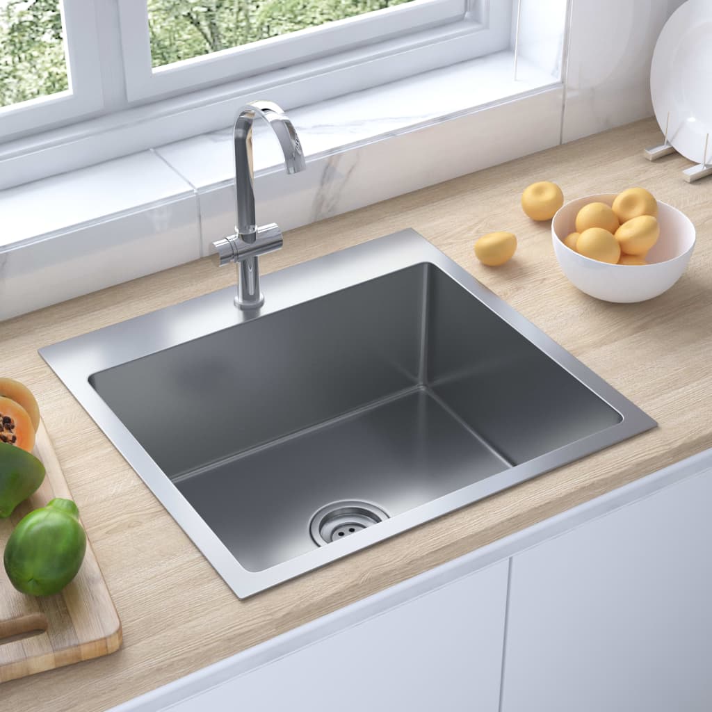 148758 Handmade Kitchen Sink Stainless Steel