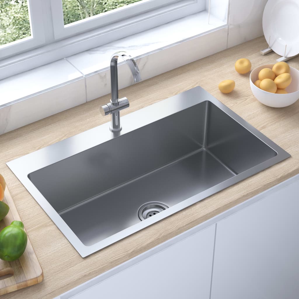148764 Handmade Kitchen Sink Stainless Steel