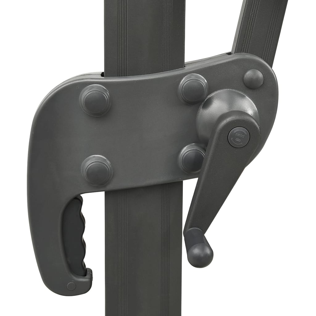 Cantilever Garden Parasol with Double Top 300x300 cm Taupe