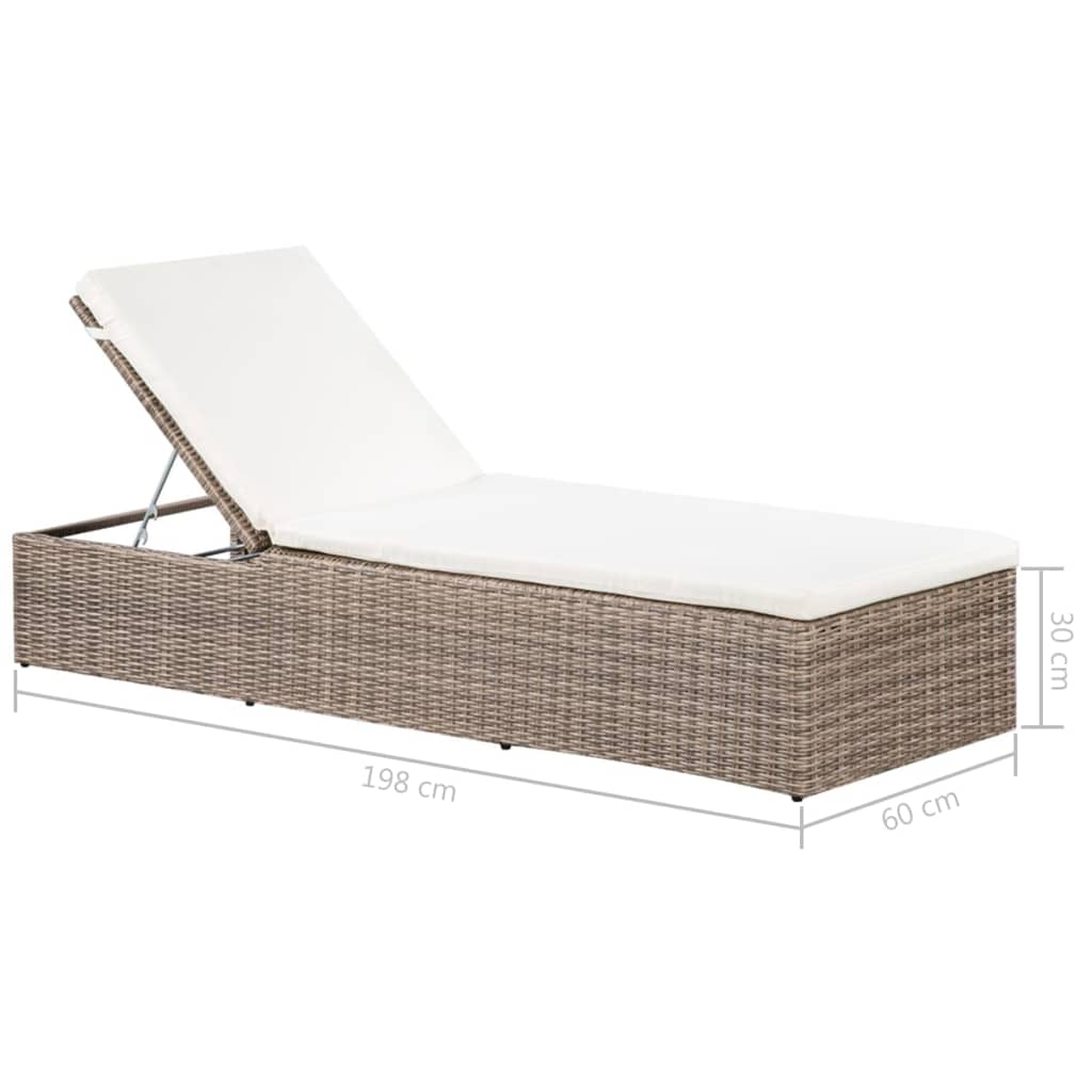 11 Piece Outdoor Dining Set Poly Rattan Brown