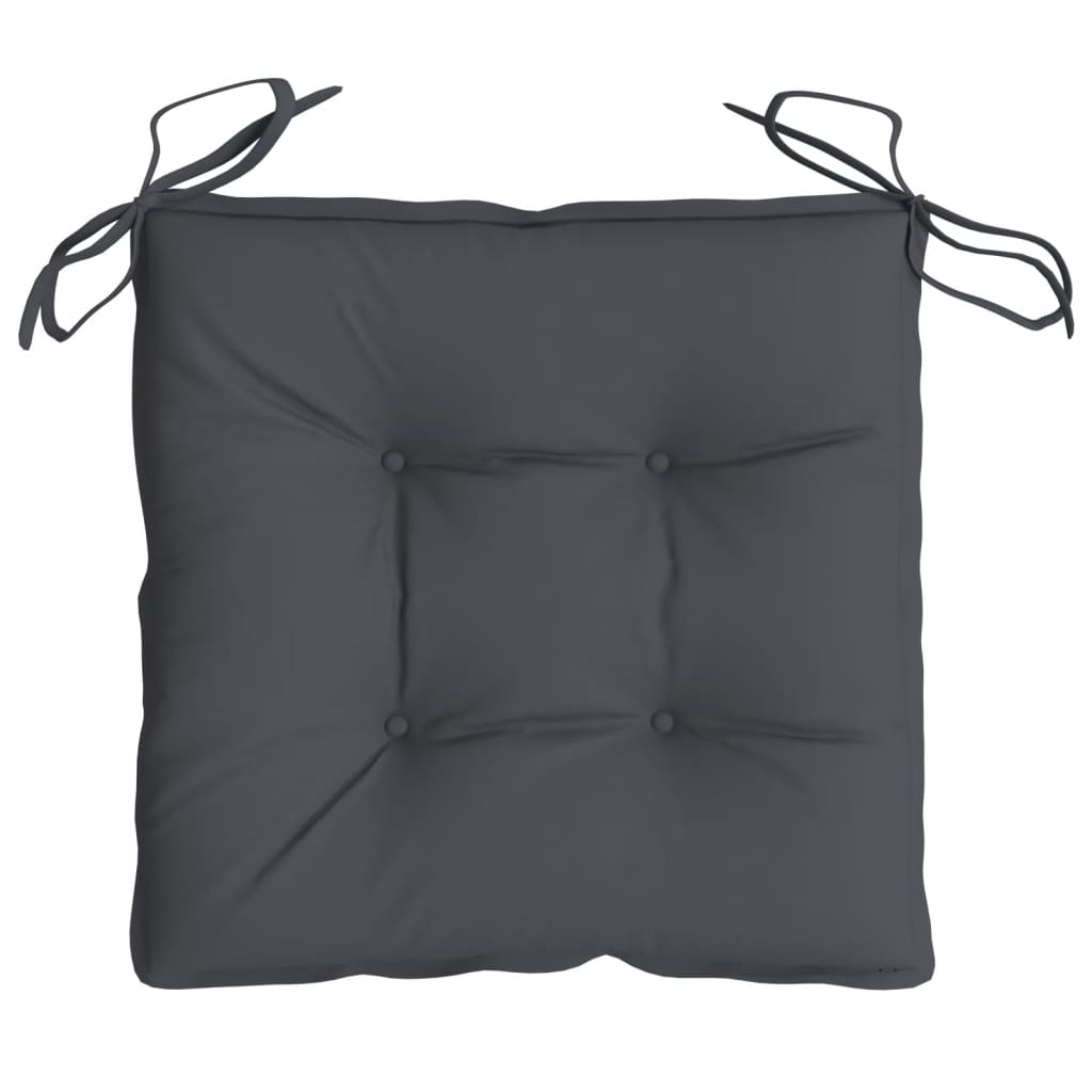Chair Cushions 4 Pcs Anthracite 40x40x7 Cm Fabric