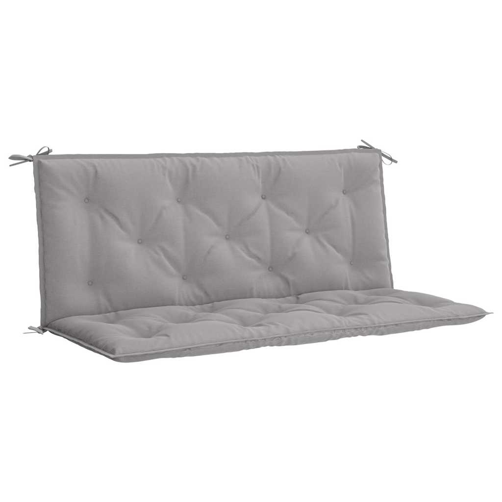 Garden Bench Cushion Grey 120x(50+50)x7cm Oxford Fabric