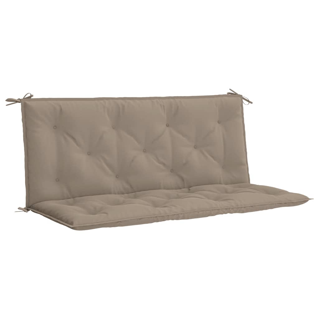 Garden Bench Cushion Taupe 120x(50+50)x7cm Oxford Fabric