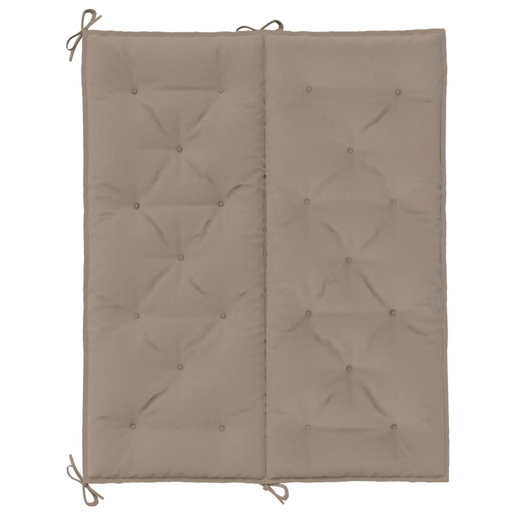 Garden Bench Cushion Taupe 120x(50+50)x7cm Oxford Fabric