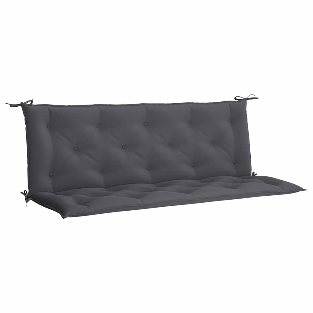 Garden Bench Cushion Anthracite 150x(50+50)x7cm Oxford Fabric
