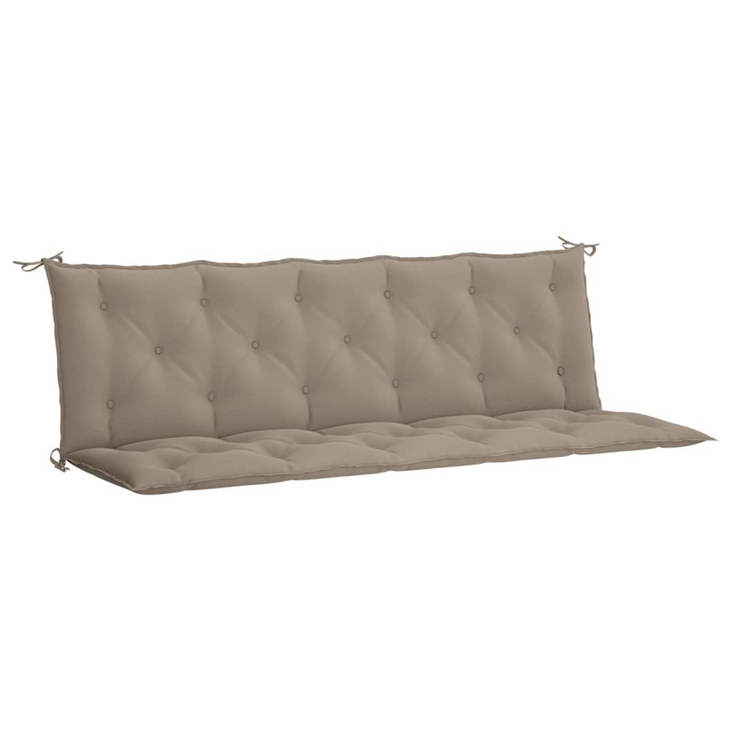Garden Bench Cushion Taupe 180x(50+50)x7cm Oxford Fabric