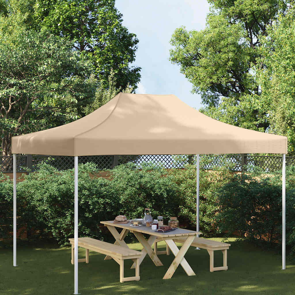 Party Tent Roof 4.5x3 m Beige 270 g/m²