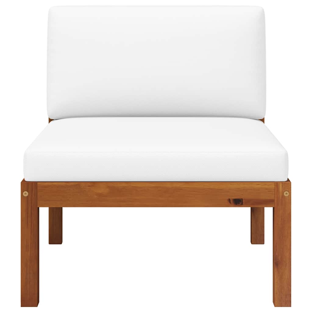 2 Piece Garden Lounge Set with Cushions Wood Acacia&Rope