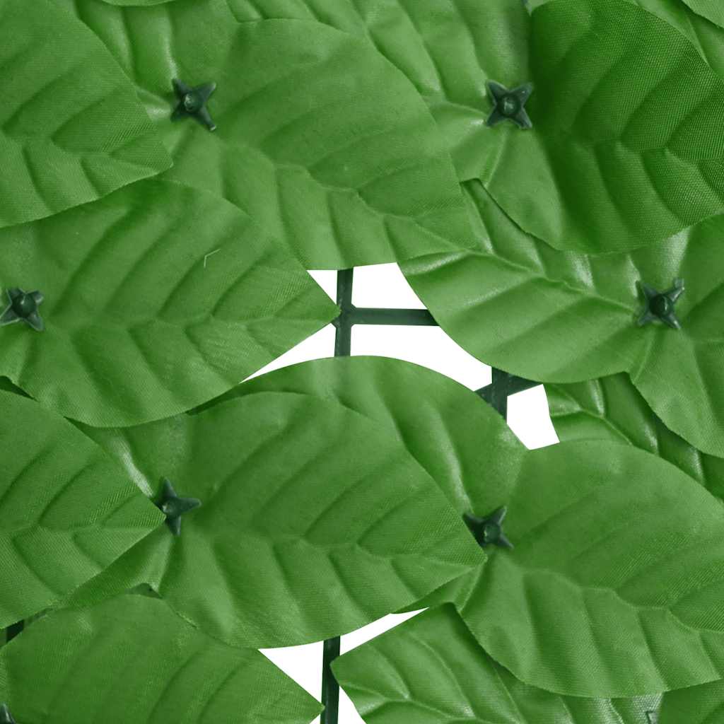 Balcony Screen with Green Leaves 400x75cm
