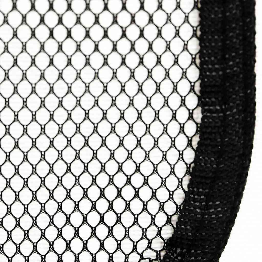 Foldable Dog Playpen with Carrying Bag Black 125x125x61 cm