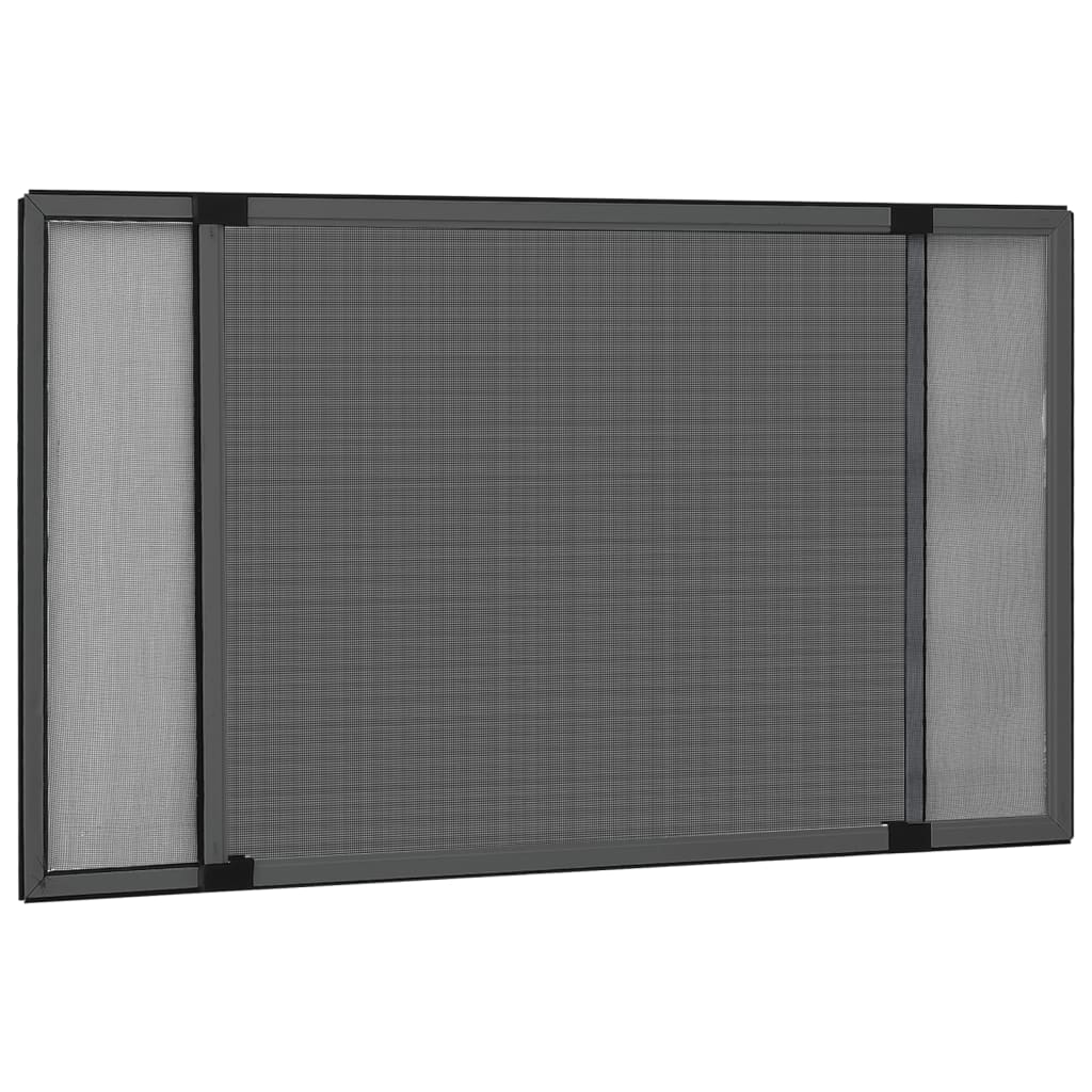 Extendable Insect Screen for Windows Anthracite (75-143)x50 cm