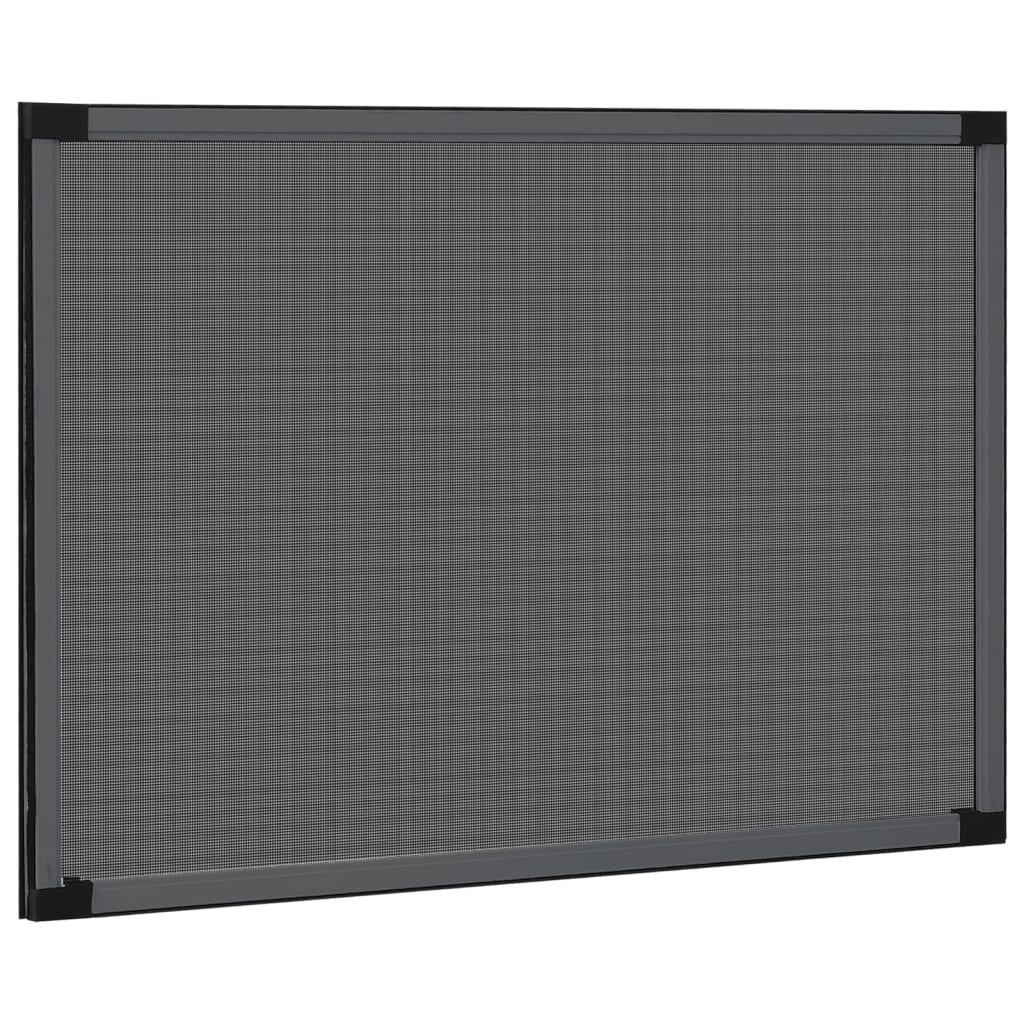 Extendable Insect Screen for Windows Anthracite (75-143)x50 cm