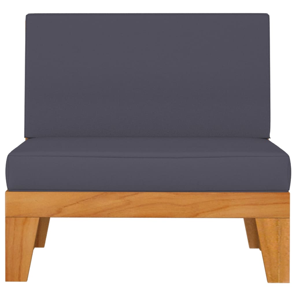9 Piece Garden Lounge Set with Cushions Solid Acacia Wood