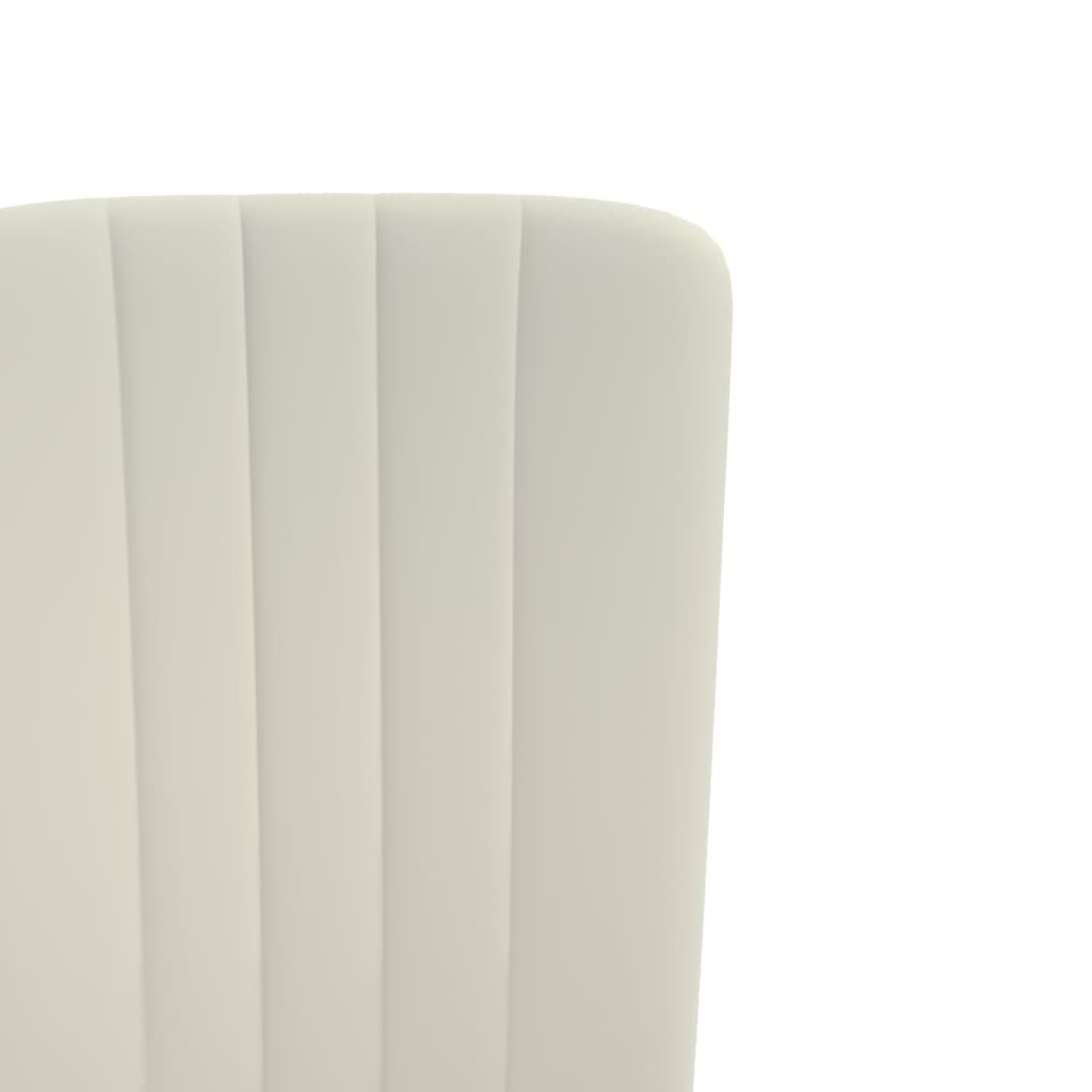 Dining Chairs 4 pcs Cream Velvet