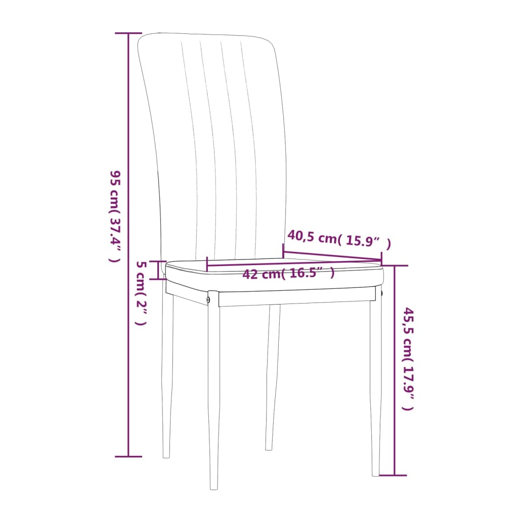 Dining Chairs 4 pcs Cream Velvet