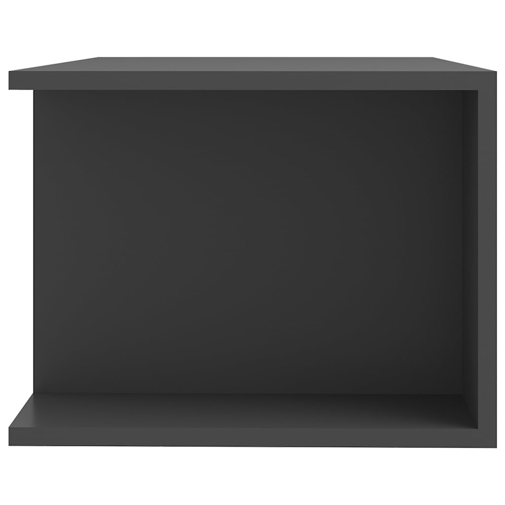 TV Cabinet with LED Lights Grey 90x39x30 cm