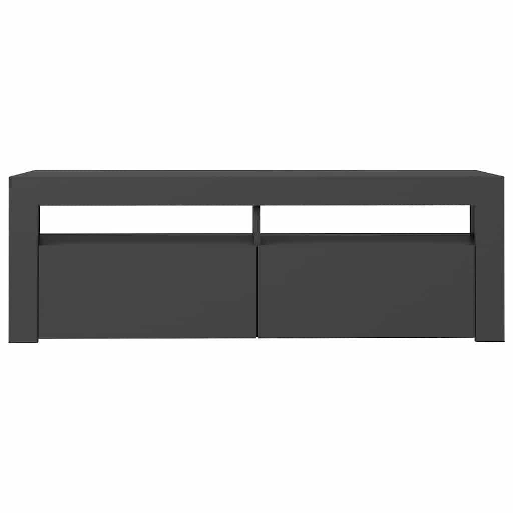 TV Cabinet with LED Lights Grey 120x35x40 cm