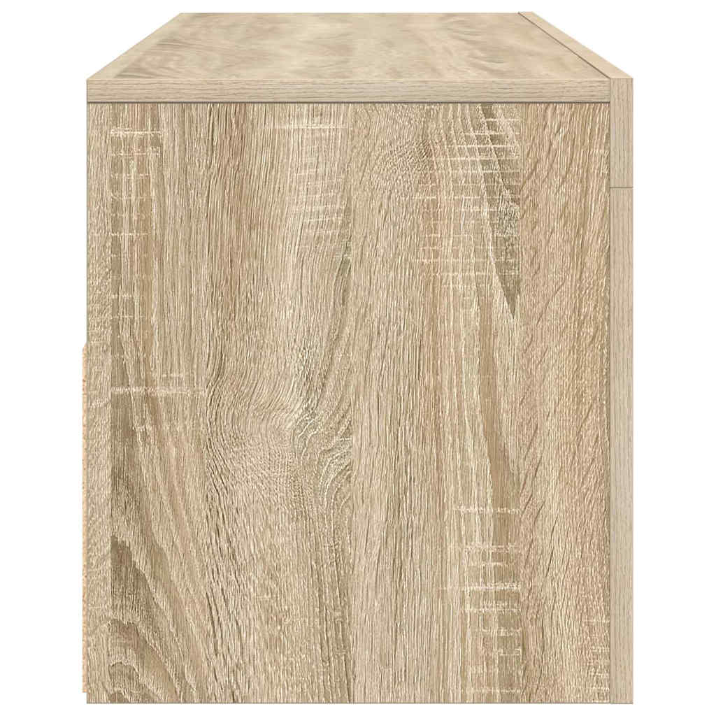 TV Cabinet with LED Lights Sonoma Oak 120x35x40 cm