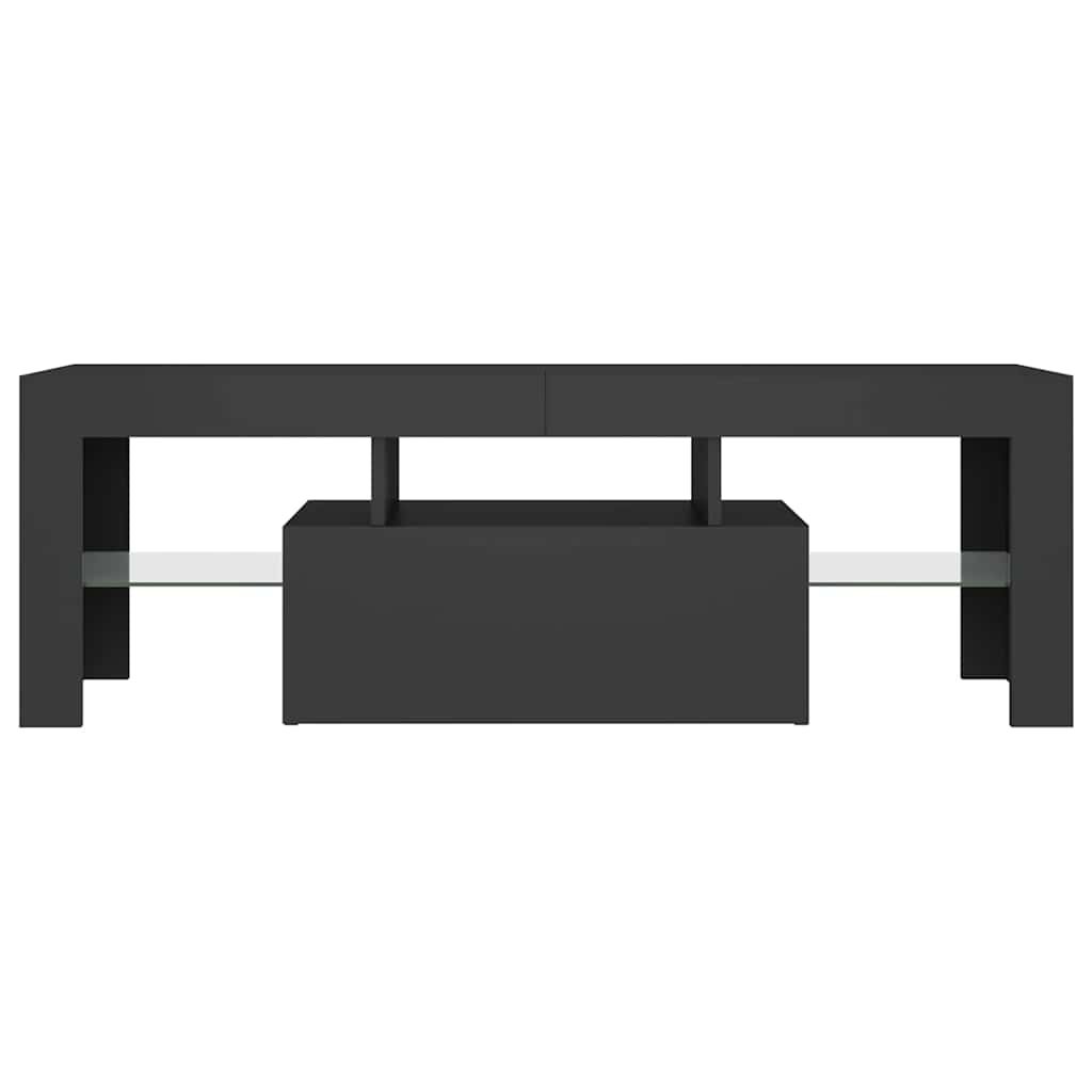 TV Cabinet with LED Lights Grey 120x35x40 cm