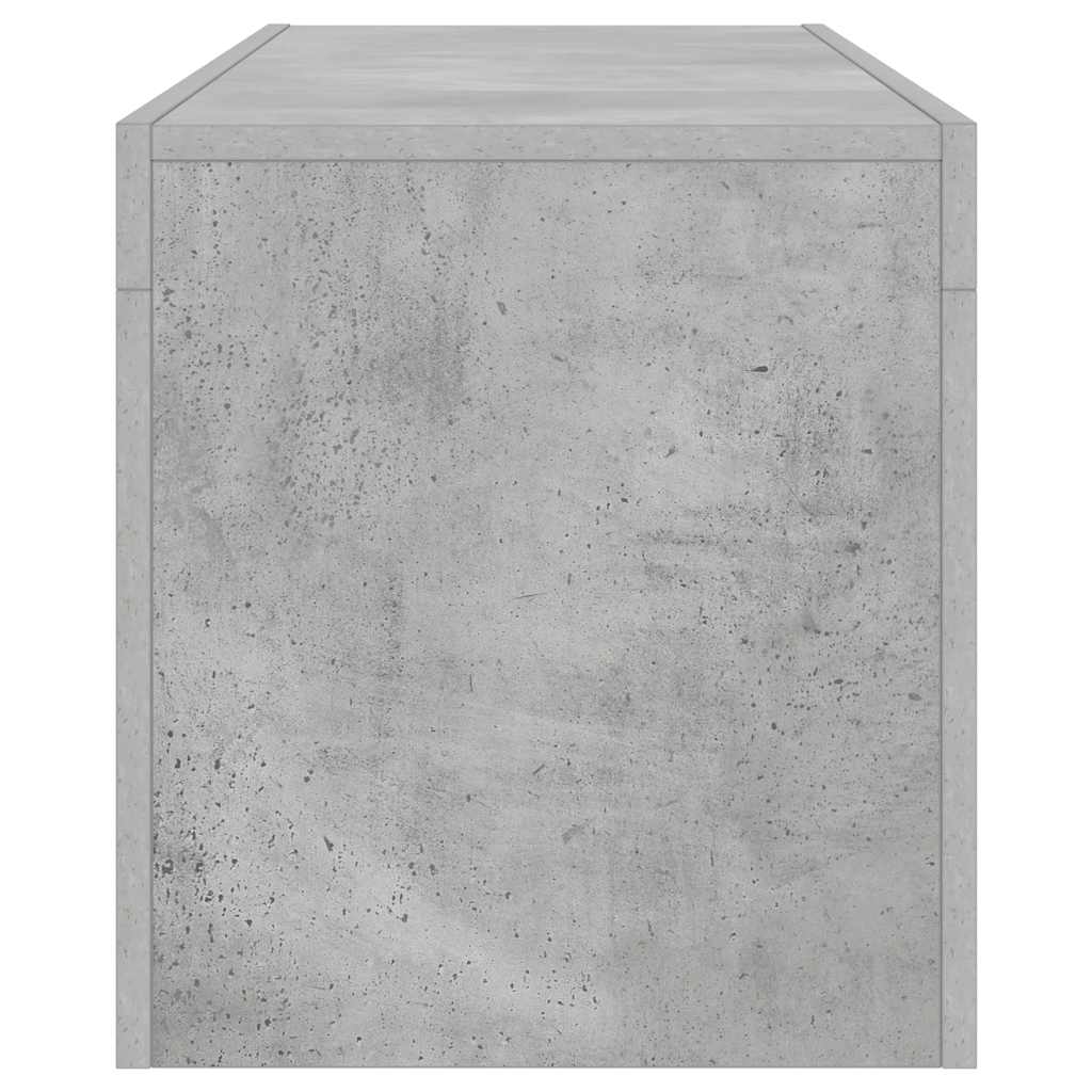 TV Cabinet with LED Lights Concrete Grey 120x35x40 cm