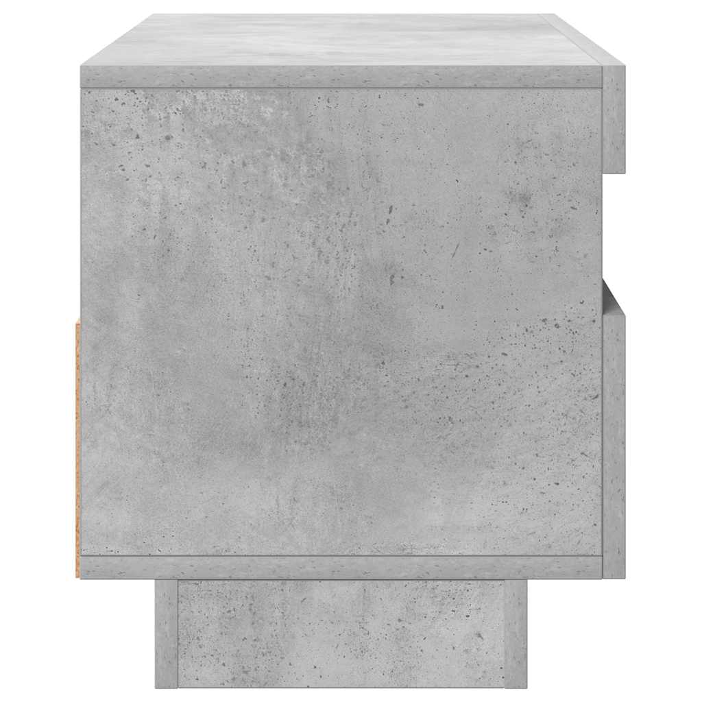 TV Cabinet with LED Lights Concrete Grey 80x35x40 cm