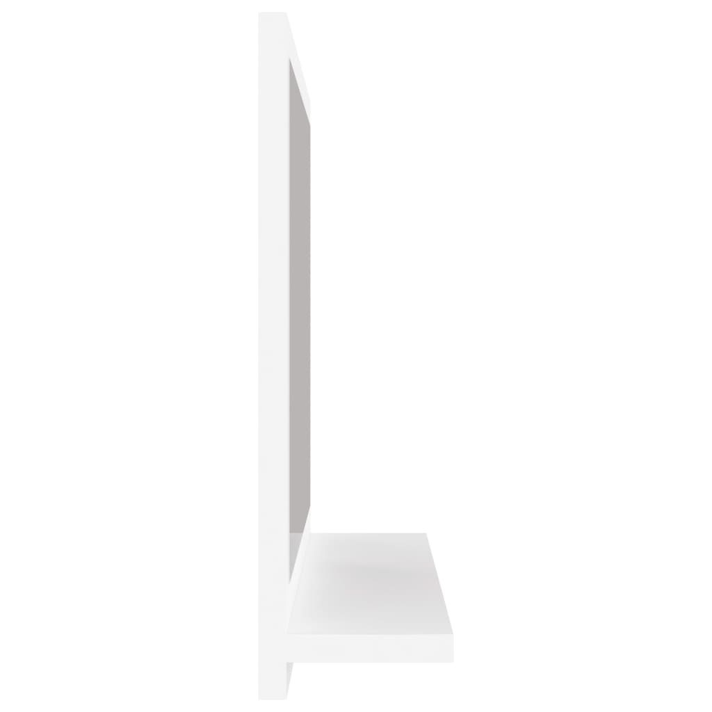 Bathroom Mirror High Gloss White 40x10.5x37 cm Engineered Wood