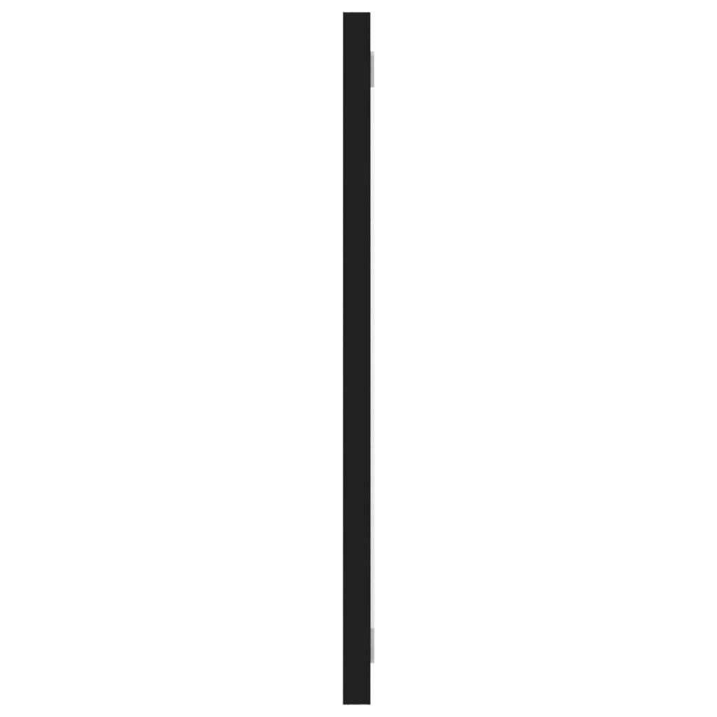 Bathroom Mirror Black 100x1.5x37 cm Engineered Wood