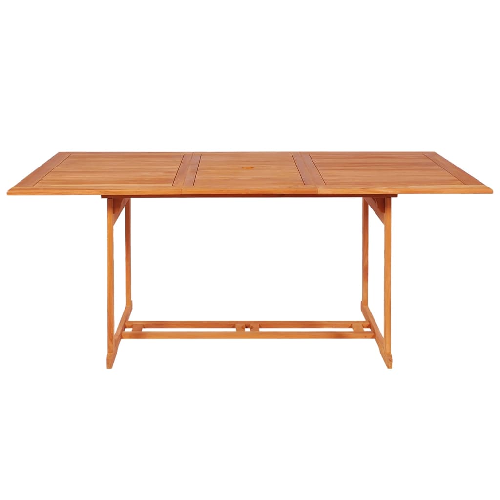 7 Piece Garden Dining Set with Cushions Solid Teak Wood