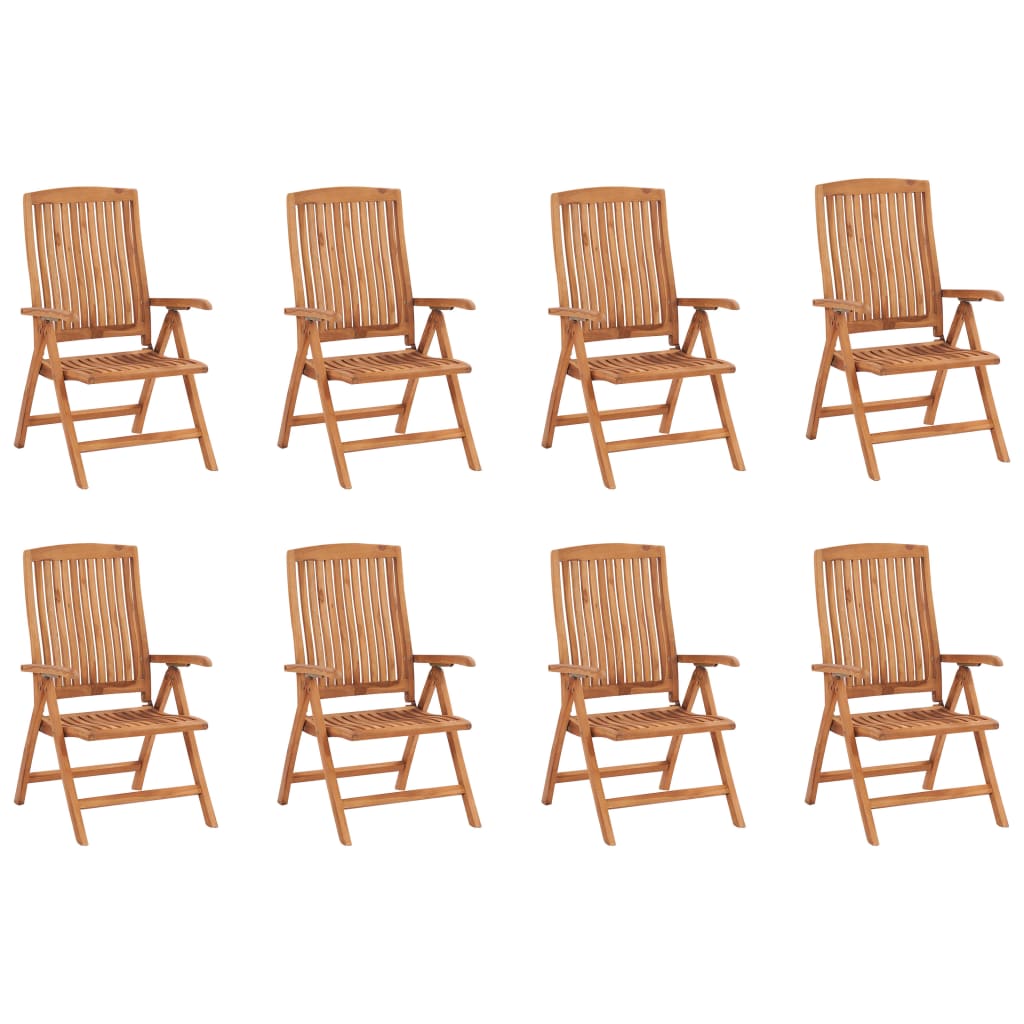 9 Piece Garden Dining Set Solid Teak Wood
