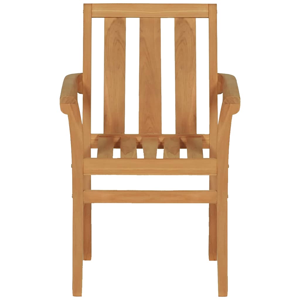 5 Piece Garden Dining Set Solid Teak Wood
