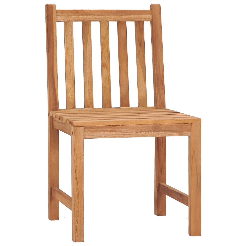 5 Piece Garden Dining Set 80x80 cm Solid Teak Wood