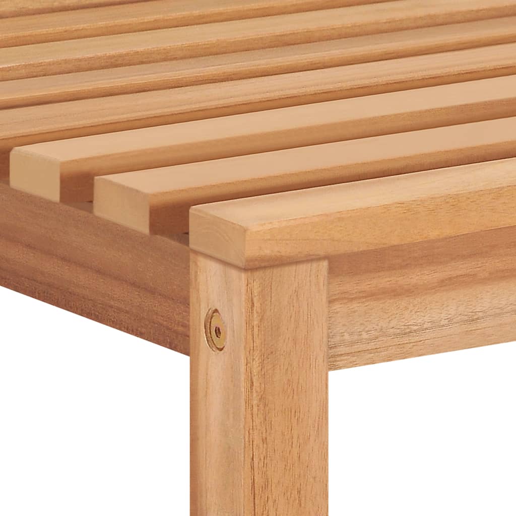 5 Piece Garden Dining Set 80x80 cm Solid Teak Wood
