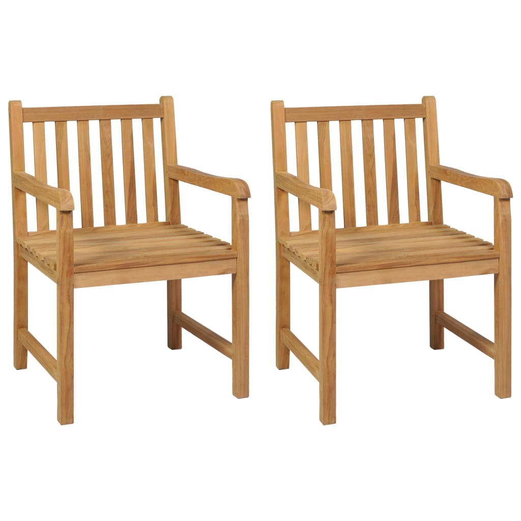 3 Piece Garden Dining Set 80x80 cm Solid Teak Wood