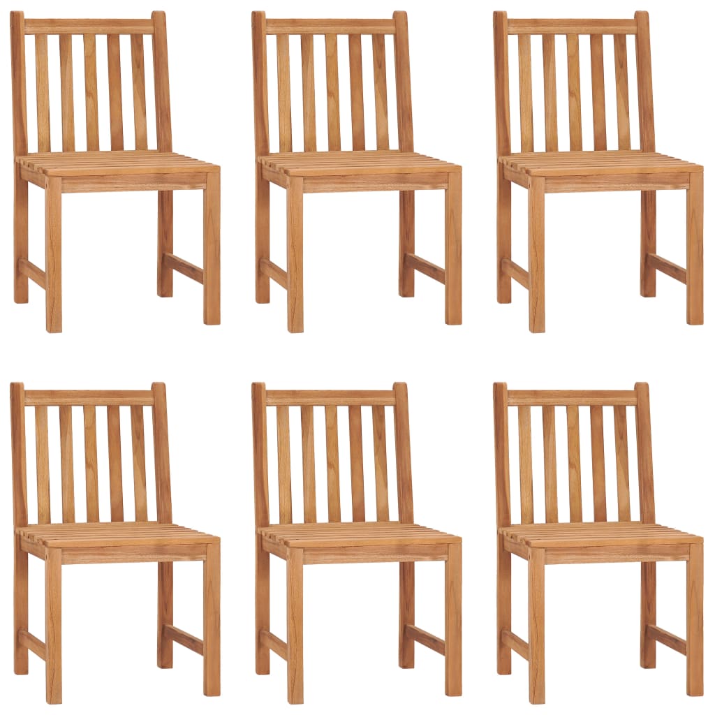 7 Piece Garden Dining Set 140x80 cm Solid Teak Wood