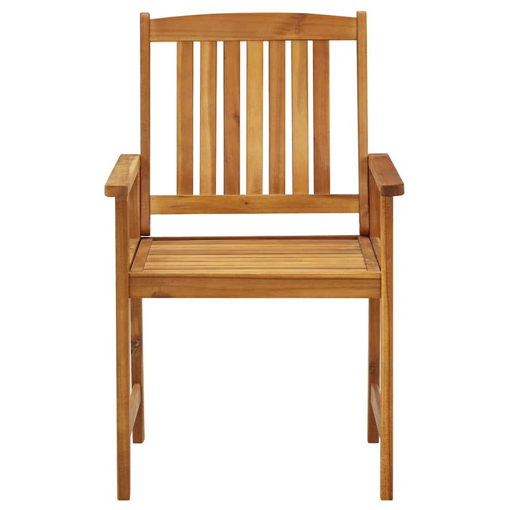 Garden Chairs with Cushions 2 pcs Solid Acacia Wood