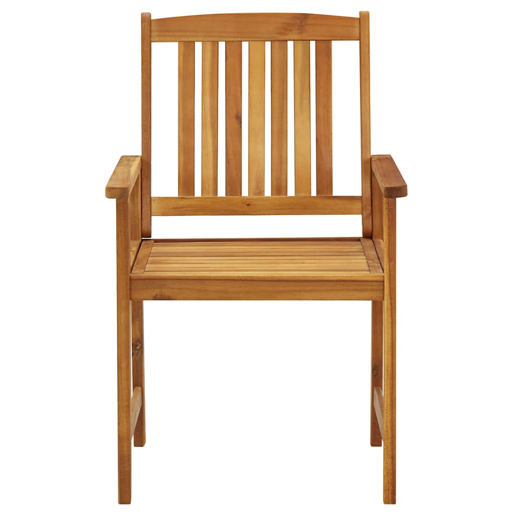 Garden Chairs with Cushions 2 pcs Solid Acacia Wood