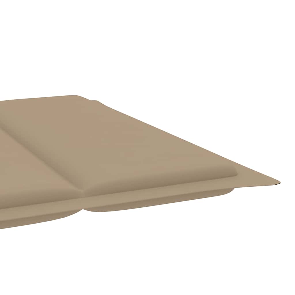 Garden Sun Lounger with Cushion Solid Wood Acacia