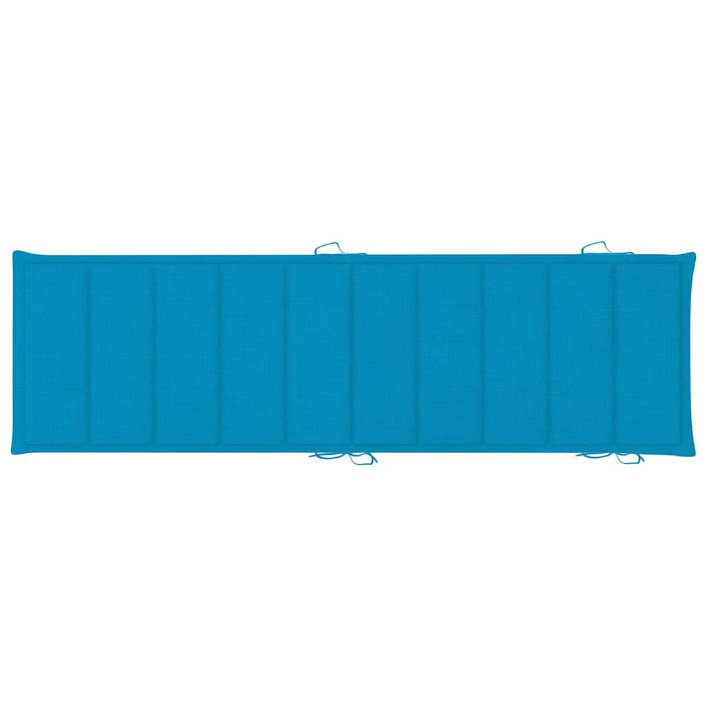 Garden Sun Lounger with Cushion Solid Wood Acacia