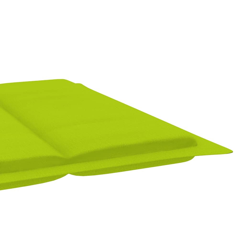 Garden Sun Lounger with Cushion Solid Acacia Wood