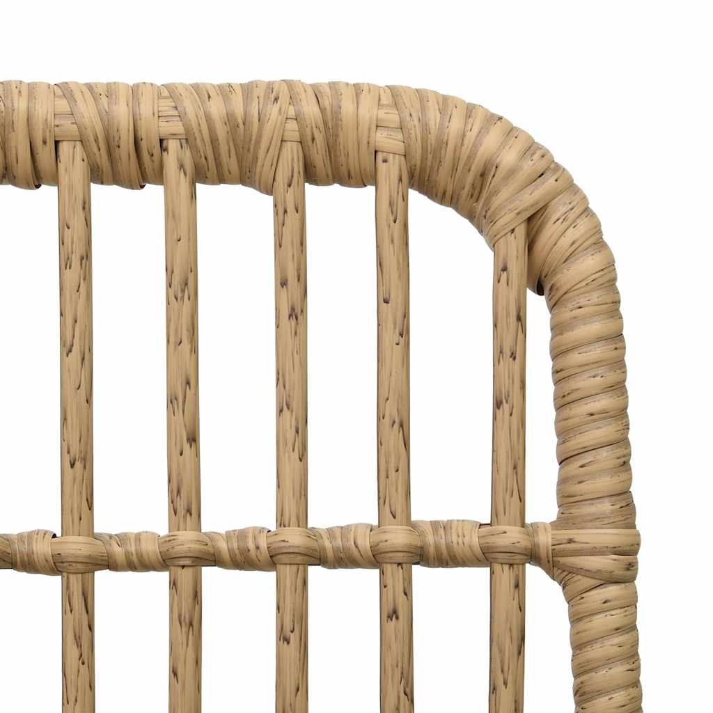 9 Piece Outdoor Dining Set Poly Rattan and Glass