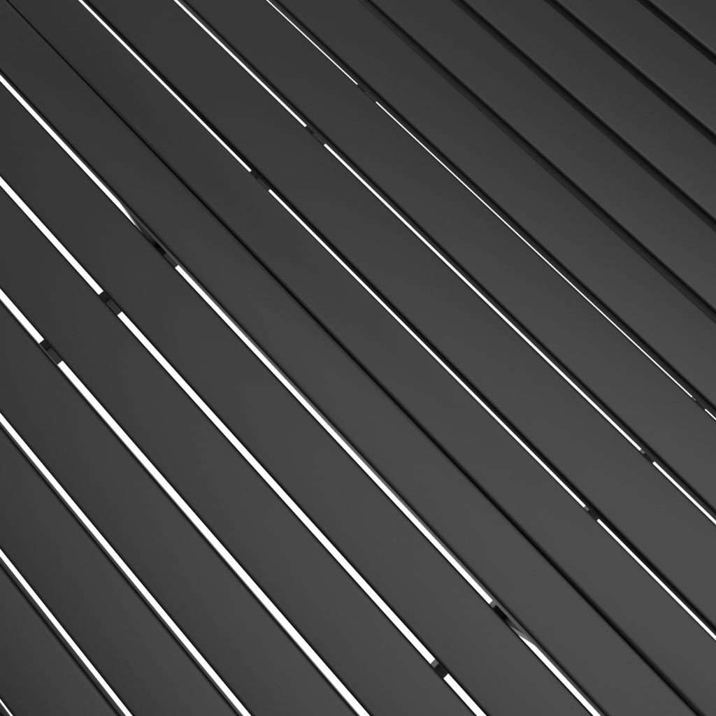 9 Piece Garden Dining Set Textilene and Steel