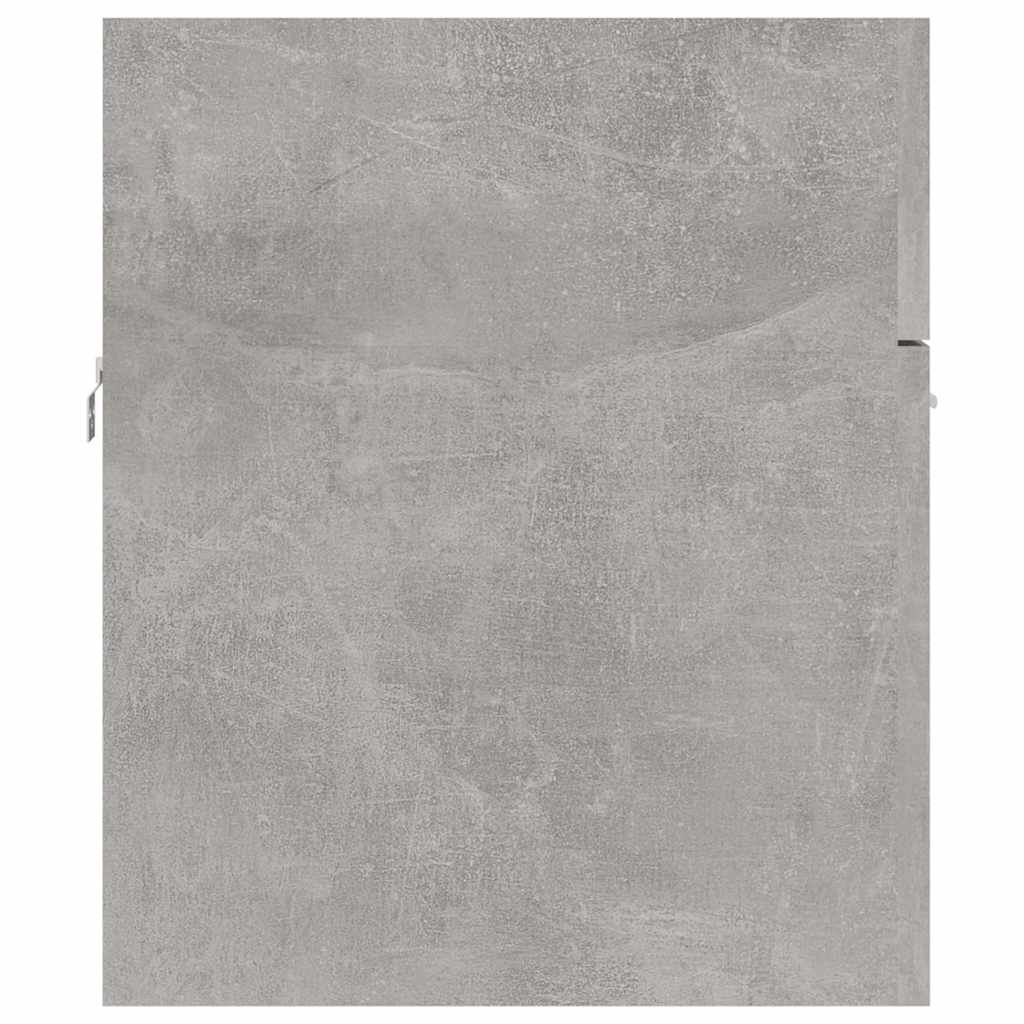 2 Piece Bathroom Furniture Set Concrete Grey Engineered Wood